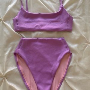 Left on Friday Hi Hi Bottom + Pool Days Top Lilac